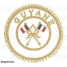 Badge / Macaron GLNF – Grande tenue provinciale – Passé Grand Porte-Etendard – Guyane – Brodé main